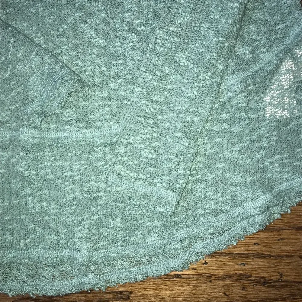 Free People NWT - Oversized Blue Boho Sweater xs